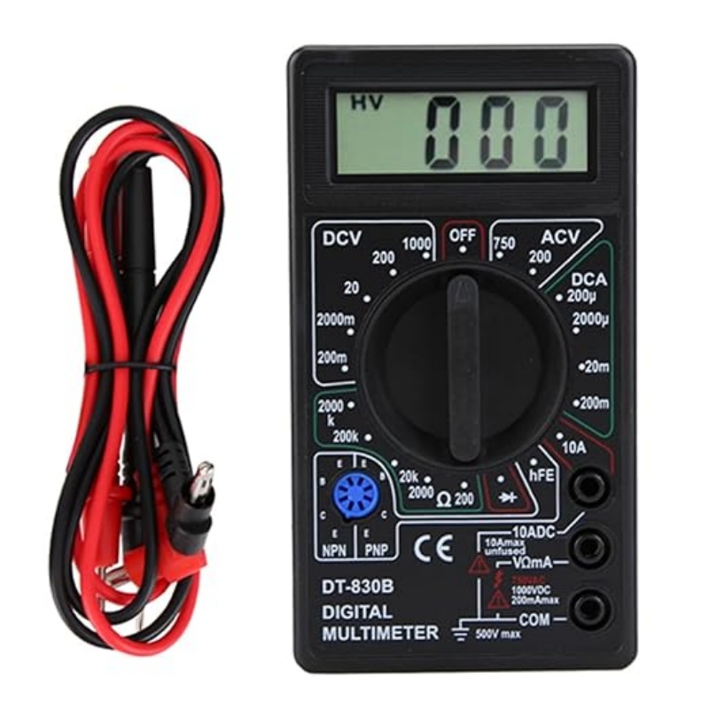 Analog Meter Gauge - Multimetr cyfrowy, tester wielofunkcyjny DT830B, woltomierz