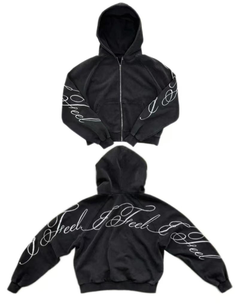 Vintage Zip Hoodie - Bluza z kapturem Y2K Harajuku Gothic