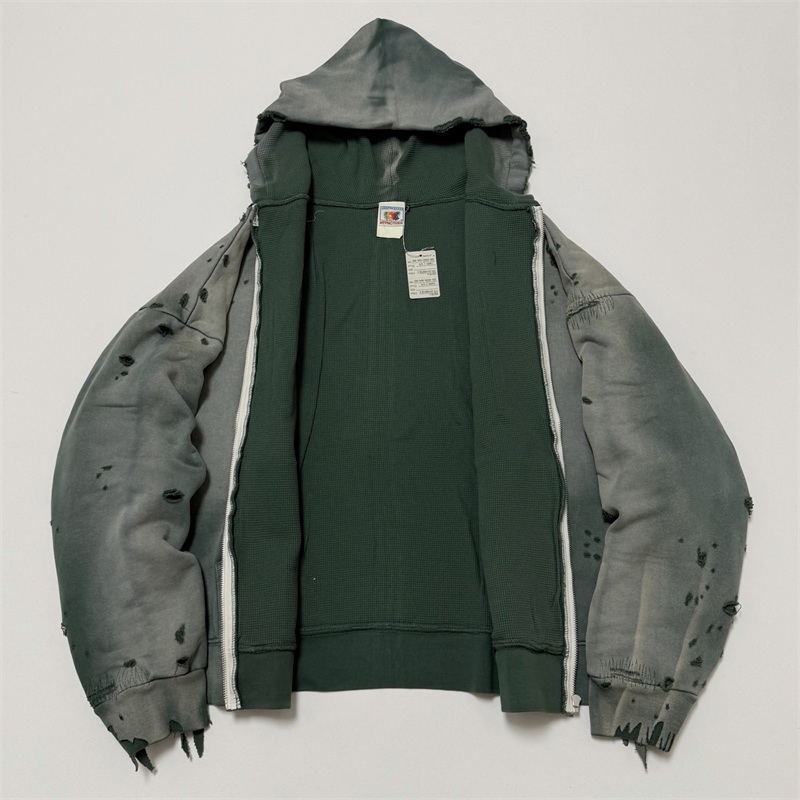 Vintage Zip Hoodie - Kurtki z zamkiem błyskawicznym Hole Vintage