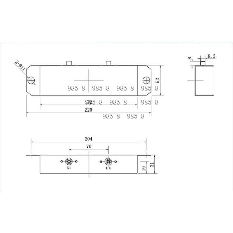 Tube Amplifier Part - Zbiornik sprężynowy do kolumny reverb w