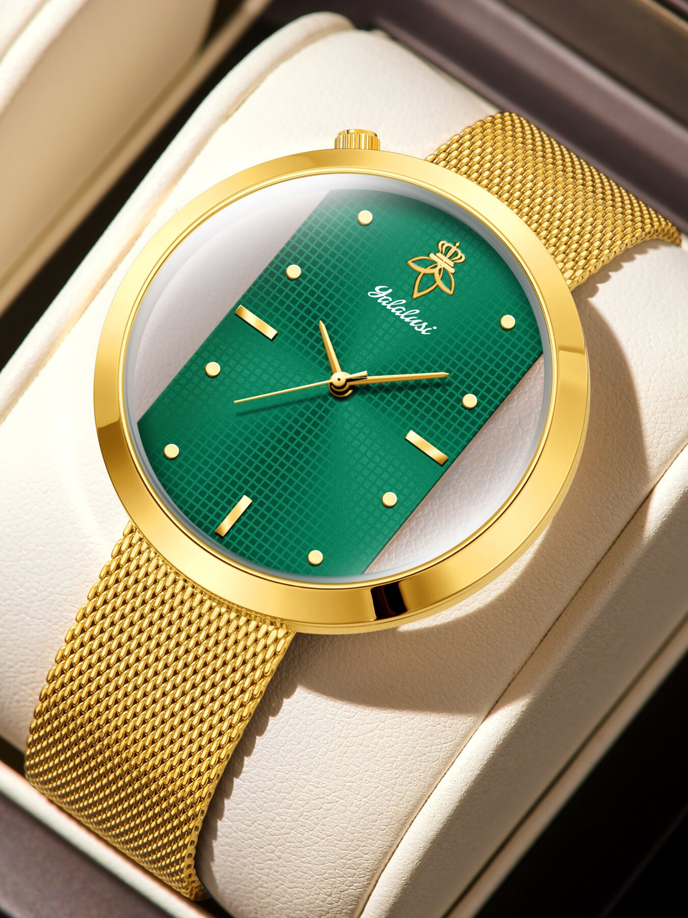 Vintage Watch Crystal - Zegarek damski YaLaLuSi w stylu vintage