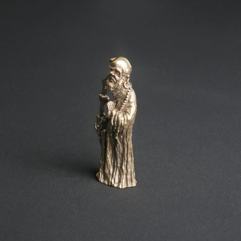 Antyczna mosiężna statuetka ze – Vintage Collectible Ornaments recenzja i cena