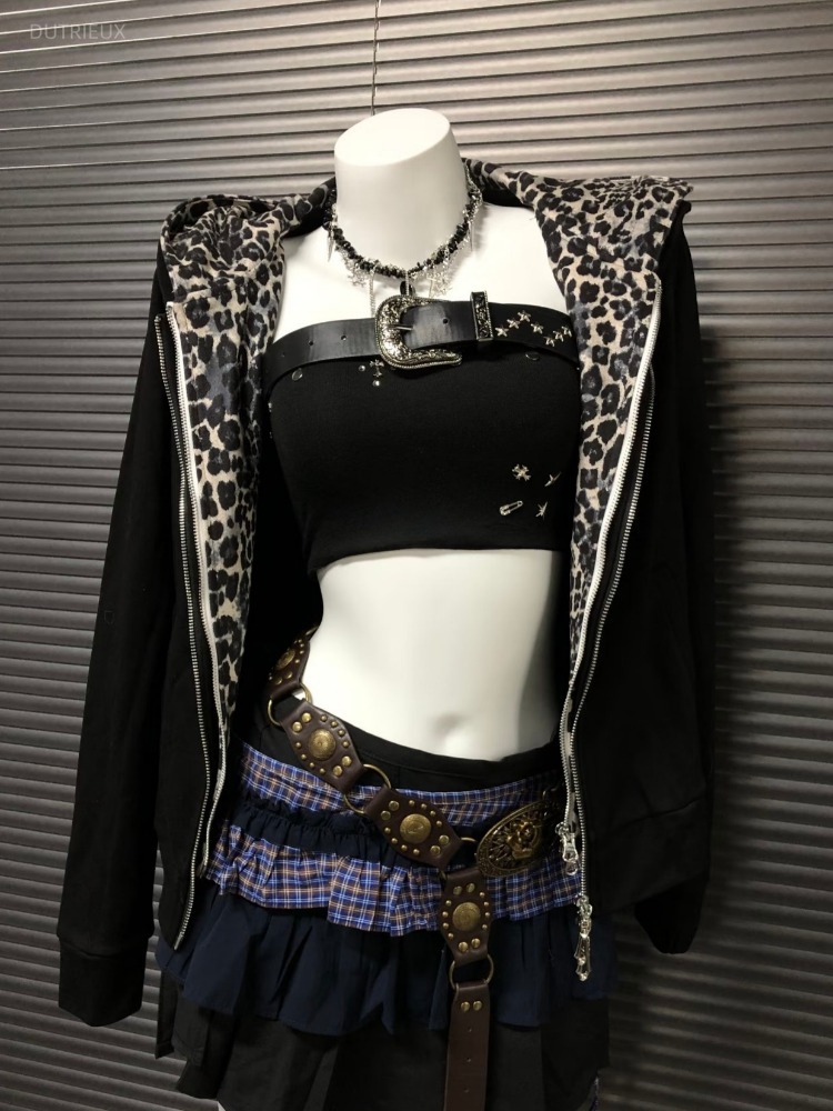 Harajuku Bluzy z kapturem dams – Vintage Zip Hoodie recenzja i cena