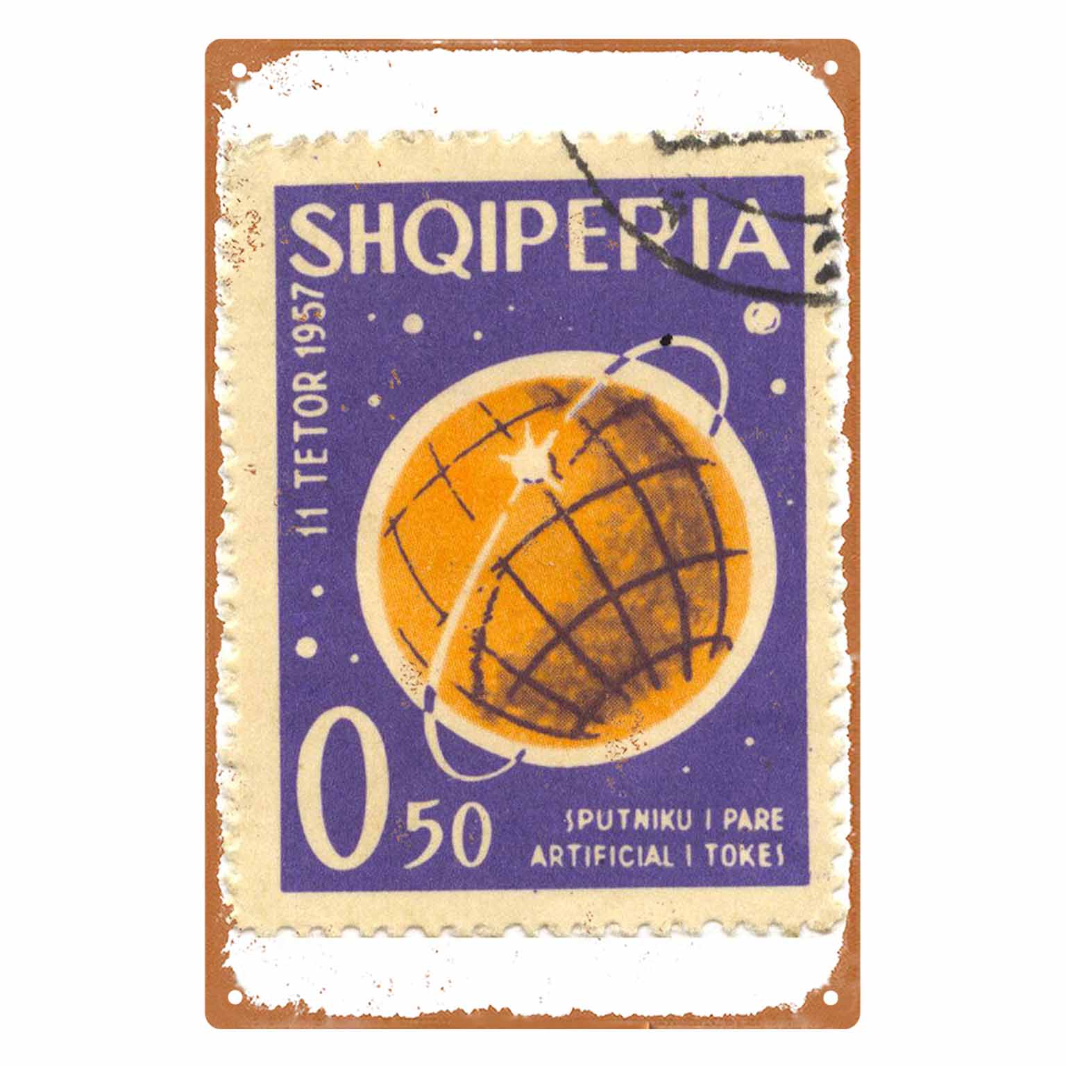 2D FLAT 1 szt. Vintage Albania – Collectible Vintage Postage Stamps recenzja i cena