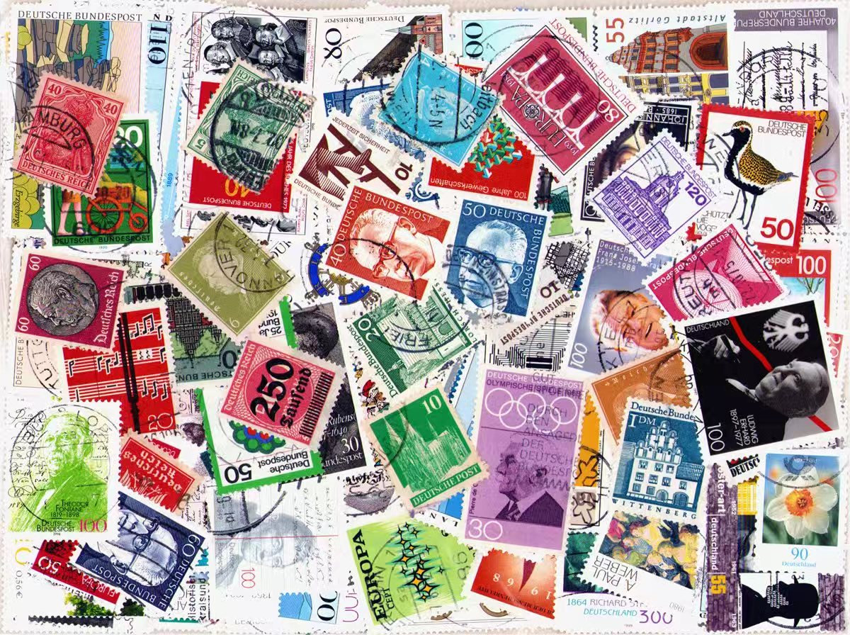 Niemieckie znaczki – zestaw 50 – Collectible Vintage Postage Stamps recenzja i cena