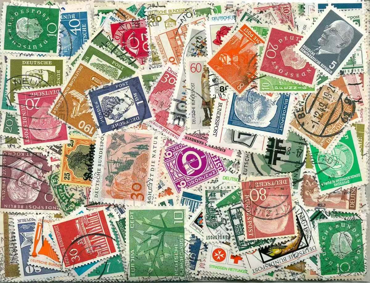 Niemieckie znaczki – zestaw 50 – Collectible Vintage Postage Stamps recenzja i cena