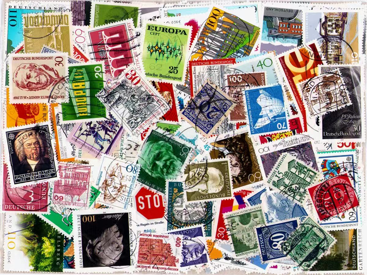 Niemieckie znaczki – zestaw 50 – Collectible Vintage Postage Stamps recenzja i cena