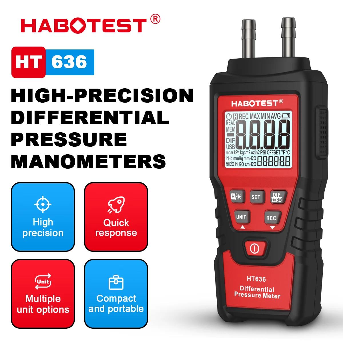 HABOTEST HT636 Cyfrowy manomet – Analog Meter Gauge recenzja i cena