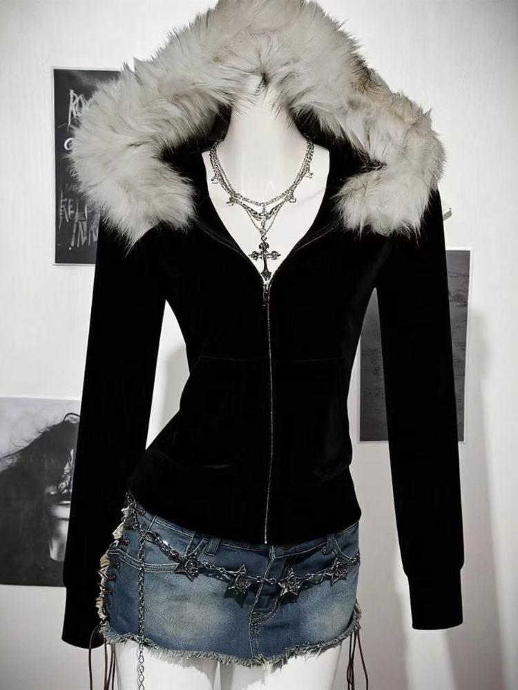 Kurtka z kapturem i kołnierzem – Vintage Zip Hoodie recenzja i cena