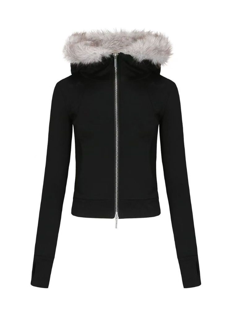 Kurtka z kapturem i kołnierzem – Vintage Zip Hoodie recenzja i cena