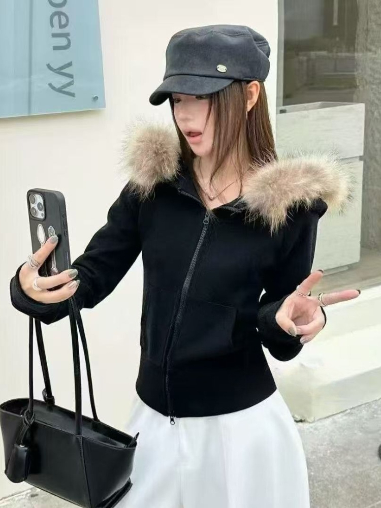 Kurtka z kapturem i kołnierzem – Vintage Zip Hoodie recenzja i cena