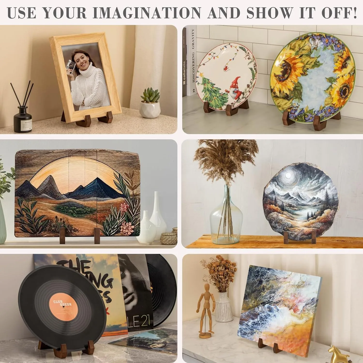 Stylowy, drewniany stojak na t – Vintage And Collectible Books recenzja i cena